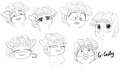 Size: 4000x2273 | Tagged: safe, artist:zippysqrl, derpibooru import, cozy glow, pony, bust, cozybetes, crying, cute, dialogue, expressions, eyes closed, eyes open, female, filly, freckles, golly, grayscale, hooves to the chest, monochrome, sad, sketch, solo, tears of pain