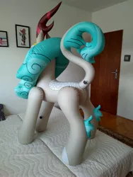 Size: 3000x4000 | Tagged: safe, artist:arniemkii, derpibooru import, rain shine, horse, kirin, pony, unicorn, bootleg, female, hongyi, inflatable, inflatable toy, mare, my little pony, tail