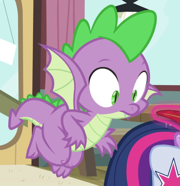 Size: 873x902 | Tagged: a trivial pursuit, cropped, derpibooru import, dragon, flying, male, safe, screencap, spike, winged spike, wings