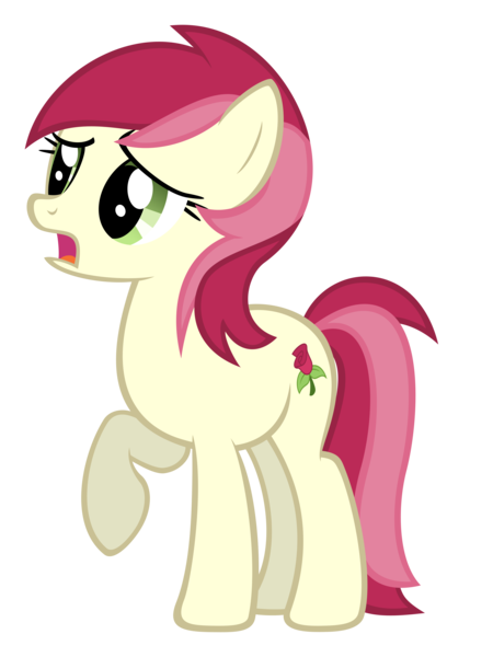 Size: 5000x6665 | Tagged: safe, artist:delectablecoffee, derpibooru import, roseluck, earth pony, pony, absurd resolution, female, mare, open mouth, raised hoof, simple background, solo, transparent background, upset, vector