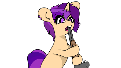 Size: 400x225 | Tagged: semi-grimdark, artist:halo, derpibooru import, oc, oc:tuxy, unofficial characters only, pony, unicorn, female, gun, implied suicide, mare, shotgun, simple background, solo, transparent background, weapon