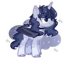 Size: 1256x986 | Tagged: safe, artist:jxst-alexa, derpibooru import, oc, unofficial characters only, alicorn, bat pony, bat pony alicorn, pony, alicorn oc, base used, bat pony oc, bat wings, blushing, cute, cute little fangs, fangs, female, horn, mare, solo, white outline, wings