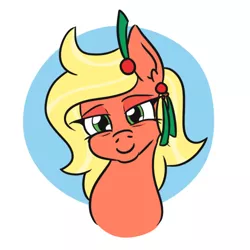 Size: 500x500 | Tagged: safe, artist:jargon scott, derpibooru import, oc, oc:bahama nectar, unofficial characters only, earth pony, pony, bust, circle background, cute, female, looking at you, mare, motherly, solo