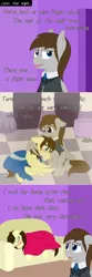 Size: 1280x3844 | Tagged: safe, artist:phoenixswift, derpibooru import, oc, oc:fuselight, oc:lovely pages, unofficial characters only, pegasus, pony, clothes, dress, female, male, mare, prom, sleeping, stallion, suit