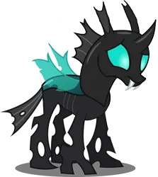 Size: 1328x1491 | Tagged: absurd resolution, artist:kayman13, changeling, confused, derpibooru import, edit, edited screencap, not a vector, safe, screencap, simple background, the times they are a changeling, thorax, transparent background