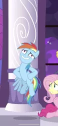 Size: 828x1792 | Tagged: safe, derpibooru import, edit, edited screencap, screencap, rainbow dash, pony, the summer sun setback, cropped, i came, rainbow dash is best facemaker, solo focus