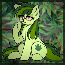 Size: 540x540 | Tagged: safe, artist:glimmermoon11, derpibooru import, oc, oc:stoney poney, earth pony, pony, drugs, marijuana