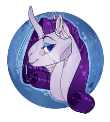 Size: 961x1059 | Tagged: safe, artist:nekokote, derpibooru import, rarity, pony, bust, portrait, solo