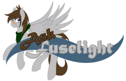 Size: 900x582 | Tagged: safe, artist:phoenixswift, derpibooru import, oc, oc:fuselight, pegasus, pony, ask fuselight, male, solo, stallion, text