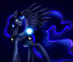 Size: 2600x2200 | Tagged: safe, artist:lada03, derpibooru import, princess luna, alicorn, pony, female, mare, smiling, solo