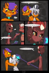 Size: 4750x7000 | Tagged: alternate ending, alternate hairstyle, alternate timeline, alternate universe, alternate version, artist:chedx, comic, comic:the storm kingdom, derpibooru import, fanart, fanfic, my little pony: the movie, safe, the black paw warlocks, zecora