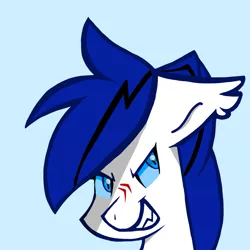Size: 1080x1080 | Tagged: safe, artist:bbluna, derpibooru import, oc, unofficial characters only, bat pony, pony, sharp teeth, simple background, teeth
