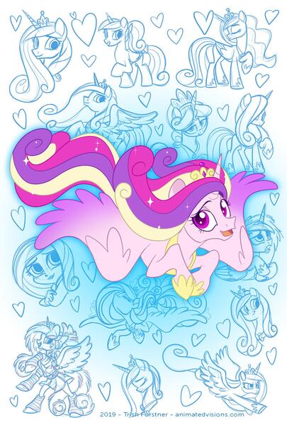 Size: 1275x1887 | Tagged: safe, artist:nanook123, derpibooru import, princess cadance, alicorn, pony, female, mare