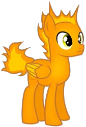 Size: 809x1198 | Tagged: safe, artist:rainbow eevee, derpibooru import, ponified, fire pony, pegasus, pony, base used, battle for dream island, bfdi, colored wings, fire, firey, firey (bfdi), male, simple background, solo, transparent background, wings, yellow eyes