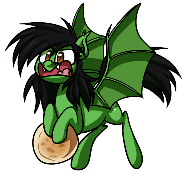 Size: 1024x965 | Tagged: safe, artist:alittleofsomething, derpibooru import, oc, oc:prickly pears, bat pony, pony, angry, bat pony oc, bat wings, pupusa, simple background, transparent background, wings