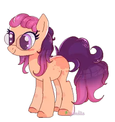 Size: 400x426 | Tagged: safe, artist:2pandita, derpibooru import, oc, oc:ysabel, earth pony, pony, female, glasses, mare, pixel art, simple background, solo, transparent background