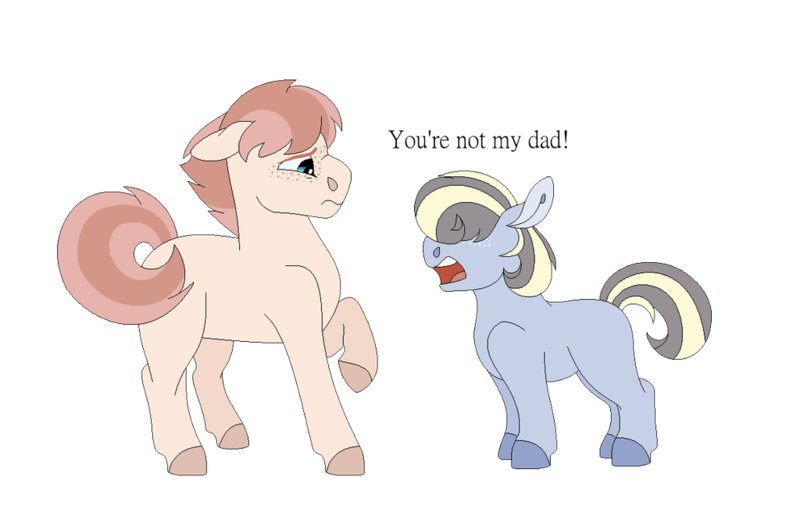 Size: 1024x647 | Tagged: safe, artist:echabi, derpibooru import, oc, oc:cursive quill, oc:falsetto fallout, earth pony, pony, kindverse, freckles, magical lesbian spawn, offspring, offspring's offspring, parent:coco pommel, parent:oc:pristine melody, parent:oc:turquoise edge, parent:trenderhoof, parents:oc x oc, parents:trenderpommel, step-parent and step-child, stepfather and daughter, vine