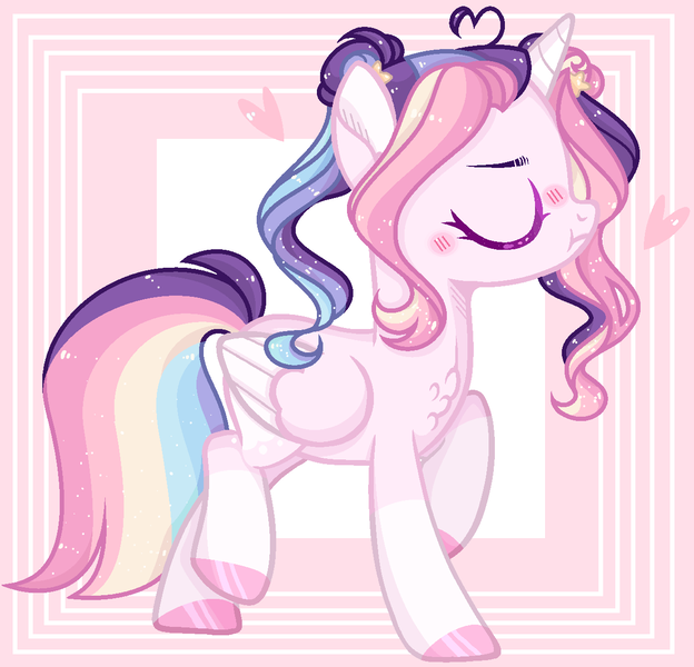 Size: 1244x1196 | Tagged: safe, artist:nocturnal-moonlight, derpibooru import, oc, oc:celestial moon, alicorn, pony, female, magical lesbian spawn, mare, offspring, parent:rainbow dash, parent:twilight sparkle, parents:twidash, simple background, solo, transparent background