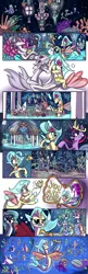 Size: 823x2550 | Tagged: safe, artist:lytlethelemur, derpibooru import, princess skystar, queen novo, twilight sparkle, twilight sparkle (alicorn), alicorn, fish, pony, seapony (g4), shark, my little pony: the movie, comic, crown, death, eyes closed, fins, fish tail, flower, flower in hair, funeral, jewelry, necklace, no dialogue, open mouth, pearl necklace, regalia, sad, seaquestria, underwater, water