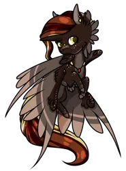 Size: 1581x2142 | Tagged: alicorn, artist:oneiria-fylakas, braham, chibi, derpibooru import, male, multiple wings, oc, oc:eros, original species, safe, seraph, seraphicorn, simple background, solo, transparent background, unofficial characters only, wings
