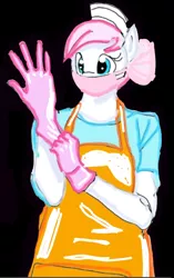 Size: 610x970 | Tagged: suggestive, artist:drunken bubblez, deleted from derpibooru, derpibooru import, nurse redheart, anthro, female, gloves, image, jpeg, rubber gloves, solo, surgical mask