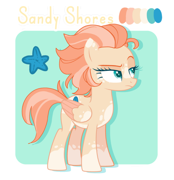 Size: 1280x1320 | Tagged: safe, artist:holidaye, derpibooru import, oc, oc:sandy shores, pegasus, pony, female, mare, solo