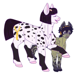 Size: 760x730 | Tagged: safe, artist:guidomista, artist:miiistaaa, artist:nijimillions, derpibooru import, ponified, earth pony, pegasus, pony, accessories, amazed, anime, appaloosa, bruno buccellati, clothes, crossover, eyes closed, friends, hat, height difference, hooves, jjba, jojo, jojo's bizarre adventure, male, messy hair, messy mane, narancia ghirga, open mouth, pointing, realistic anatomy, realistic horse legs, simple background, socks (coat marking), splotches, spots, spotted, stallion, standing, straight hair, straight mane, straight tail, surprised, talking, transparent background, vento aureo, wide eyes, zipper