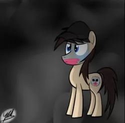 Size: 563x556 | Tagged: artist needed, safe, derpibooru import, ponified, earth pony, pony, aron erlichman, deuce, fog, hat, hollywood undead, male, mask, mist, rapper, solo, stallion