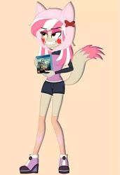 Size: 835x1219 | Tagged: safe, artist:galacticflashd, derpibooru import, oc, oc:cece lilith, equestria girls, clothes, cute, female, flynn rider, game, god of war, ocbetes, rapunzel, shoes, shorts, solo, tangled (disney), tangled: the series