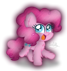 Size: 1153x1239 | Tagged: safe, artist:bubbly-storm, derpibooru import, pinkie pie, pony, chest fluff, cute, diapinkes, ear fluff, fluffy, heart eyes, leg fluff, open mouth, simple background, solo, transparent background, wingding eyes