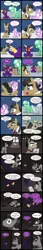 Size: 2000x11629 | Tagged: safe, artist:magerblutooth, derpibooru import, diamond tiara, filthy rich, stinkin' rich, oc, oc:aunt spoiled, oc:il, earth pony, imp, pony, comic:diamond and dazzle, chest, comic, contract, flashback, glowing horn, horn, ipad, magic, silhouette, telekinesis, television