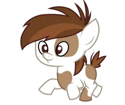 Size: 522x440 | Tagged: safe, artist:cloudyglow, derpibooru import, pipsqueak, earth pony, pony, colt, cute, male, simple background, smiling, solo, squeakabetes, transparent background, vector