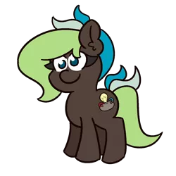 Size: 1200x1200 | Tagged: safe, artist:threetwotwo32232, derpibooru import, oc, oc:bright idea, unofficial characters only, earth pony, pony, female, mare, simple background, solo, transparent background