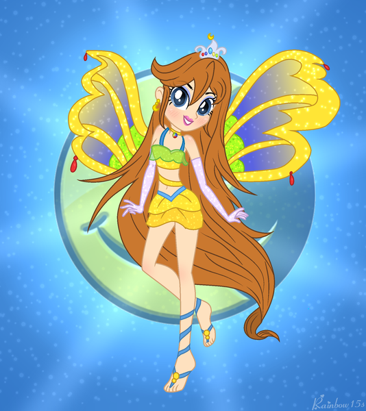 Size: 1762x1980 | Tagged: safe, artist:gihhbloonde, artist:rainbow15s, derpibooru import, fairy, human, equestria girls, ace attorney, athena cykes, barely eqg related, base used, belly button, capcom, clothes, crossover, crown, ear piercing, earring, enchantix, equestria girls style, equestria girls-ified, fairy wings, female, gloves, jewelry, midriff, piercing, rainbow s.r.l, regalia, wings, winx club, winxified