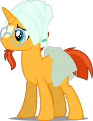 Size: 2686x3516 | Tagged: safe, artist:osipush, derpibooru import, edit, editor:slayerbvc, vector edit, sunburst, pony, unicorn, glasses, head towel, male, simple background, sockless sunburst, solo, stallion, sunburst's glasses, towel, towel around waist, transparent background, vector