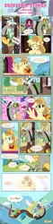 Size: 1919x8129 | Tagged: safe, artist:estories, derpibooru import, discord, oc, oc:alice goldenfeather, oc:comet, draconequus, pegasus, phoenix, pony, comic:find yourself, comic, crying, disappear, feels, female, friendship express, goodbye, mare, ponyville train station, tears of joy