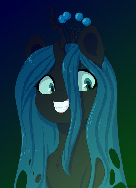 Size: 4700x6500 | Tagged: safe, artist:ev04kaa, derpibooru import, queen chrysalis, alicorn, changeling, changeling queen, pony, female, rcf community, solo