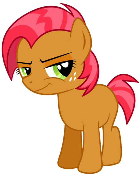 Size: 900x1118 | Tagged: artist needed, safe, derpibooru import, babs seed, pony, one bad apple, adorababs, adorasexy, bedroom eyes, cute, female, filly, freckles, sexy, simple background, smiling, smirk, solo, stupid sexy babs seed, transparent background, vector