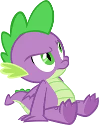 Size: 2905x3641 | Tagged: artist:memnoch, claws, derpibooru import, dragon, safe, simple background, sitting, solo, spike, spread toes, sweet and smoky, toes, transparent background, unamused, underfoot, vector, winged spike