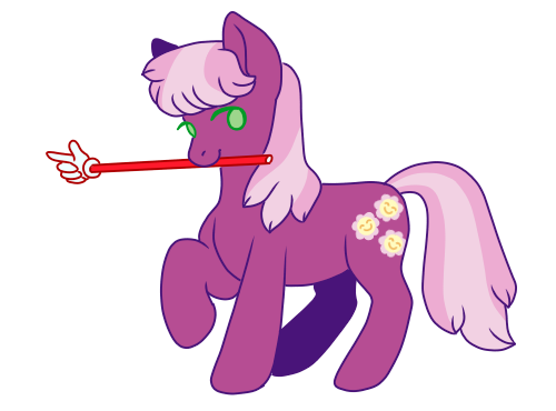 Size: 500x370 | Tagged: safe, artist:guidomista, artist:miiistaaa, artist:nijimillions, derpibooru import, cheerilee, earth pony, pony, cheeribetes, chibi, cute, female, looking at you, magenta, mare, mouth hold, one hoof raised, pink, pointer, prop, props, simple background, solo, standing, streaked mane, striped mane, teacher, transparent, transparent background