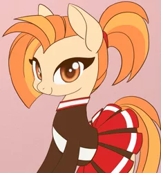 Size: 867x929 | Tagged: safe, artist:lockhe4rt, derpibooru import, shimmy shake, pony, 2 4 6 greaaat, cheerleader, cute, female, mare, shakeabetes, smiling, solo