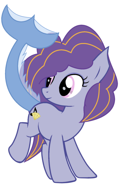 Size: 969x1522 | Tagged: safe, artist:celestial-rue0w0, artist:flutterbases, derpibooru import, oc, oc:prism solo, unofficial characters only, half-siren, hybrid, pony, base used, commission, eyeshadow, female, interspecies offspring, magical lesbian spawn, makeup, mare, offspring, parent:adagio dazzle, parent:coloratura, parents:adatura, raised leg, simple background, solo, transparent background