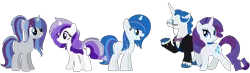Size: 1748x512 | Tagged: safe, artist:camomiie, derpibooru import, fancypants, rarity, pony, base used, family, female, male, offspring, parent:fancypants, parent:rarity, parents:raripants, raripants, shipping, simple background, straight, transparent background