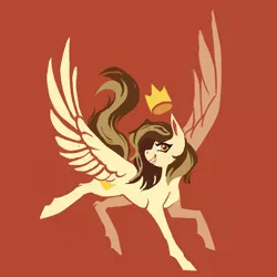 Size: 800x800 | Tagged: safe, artist:weird--fish, derpibooru import, oc, oc:prince whateverer, unofficial characters only, pegasus, pony, crown, jewelry, male, regalia, simple background, solo, stallion