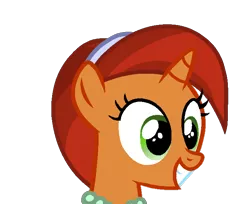 Size: 700x570 | Tagged: safe, artist:rainbow eevee, derpibooru import, stellar flare, pony, unicorn, accessories, bust, cute, female, filly, jewelry, necklace, simple background, smiling, solo, stellarbetes, transparent background, younger