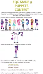 Size: 845x1435 | Tagged: safe, artist:cartoonmasterv3, derpibooru import, applejack, fluttershy, pinkie pie, rainbow dash, rarity, sci-twi, starlight glimmer, sunset shimmer, twilight sparkle, twilight sparkle (alicorn), alicorn, equestria girls, clothes, contest, converse, eqg mane 9 puppets contest, humane five, humane seven, humane six, shoes