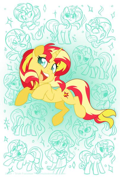 Size: 1875x2775 | Tagged: safe, artist:nanook123, derpibooru import, sunset shimmer, pony, unicorn, equestria girls, female, mare, solo