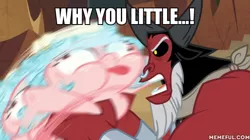 Size: 600x337 | Tagged: safe, derpibooru import, edit, edited screencap, screencap, cozy glow, lord tirek, centaur, pegasus, pony, frenemies (episode), cozy glow is best facemaker, cozybuse, female, filly, foal, for all this pain and torture i swear you'll pay, great moments in animation, male, nose piercing, nose ring, piercing, simpsons did it, the simpsons, why you little