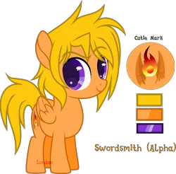 Size: 900x887 | Tagged: safe, artist:t-aroutachiikun, derpibooru import, oc, oc:swordsmith, pegasus, pony, base used, colt, male, reference sheet, simple background, solo, transparent background