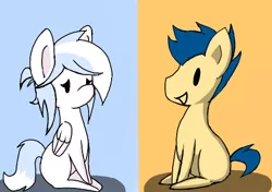 Size: 512x360 | Tagged: safe, alternate version, artist:shadowkixx, derpibooru import, oc, oc:sugar cloud, oc:sunray smiles, unofficial characters only, earth pony, pegasus, pony, ask sunray smiles, ask, chibi, female, male, mare, stallion, tumblr